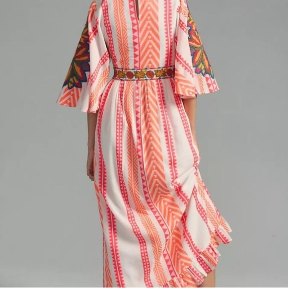 Farm Rio Embroidered V-Neck Maxi Dress - Picture 3 of 9